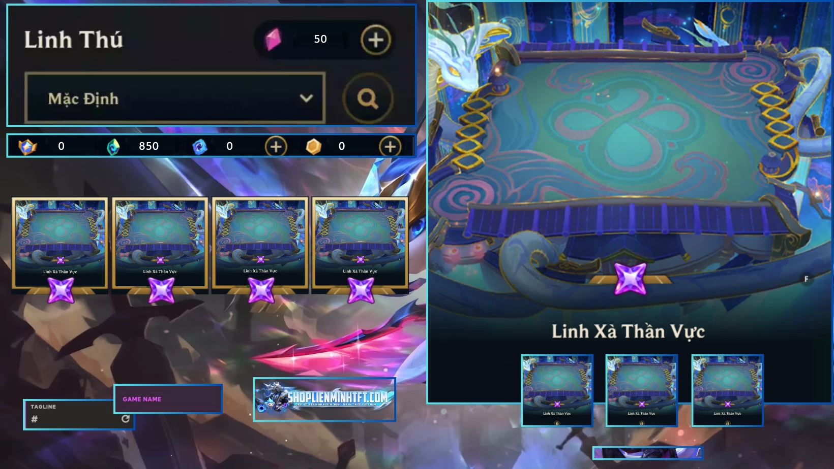 SÀN LINH XÀ THẦN VỰC CLONE